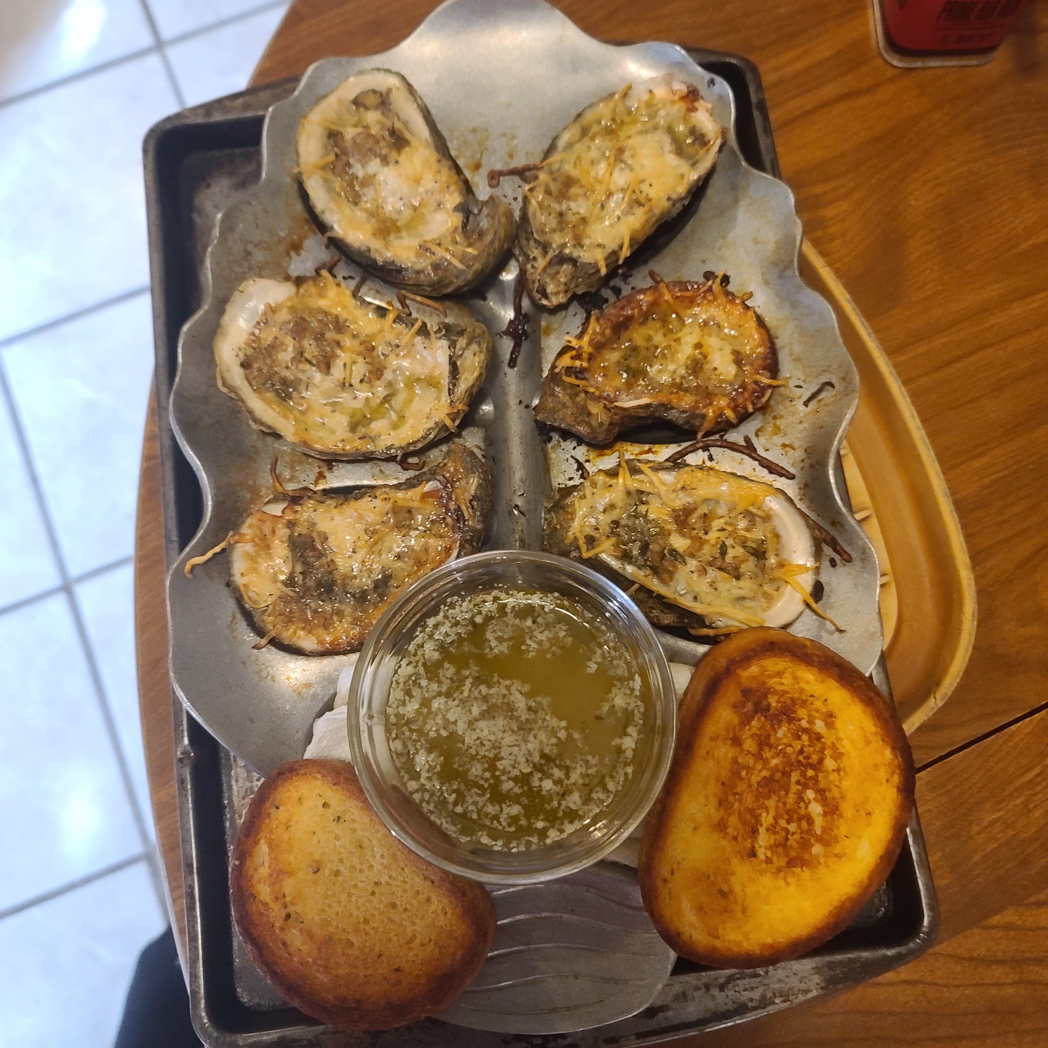 Recipe - Charbroiled Oysters  w/ Butter and Olive Oil Sauce