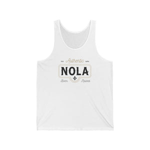 Authentic NOLA Classic Jersey Tank - White