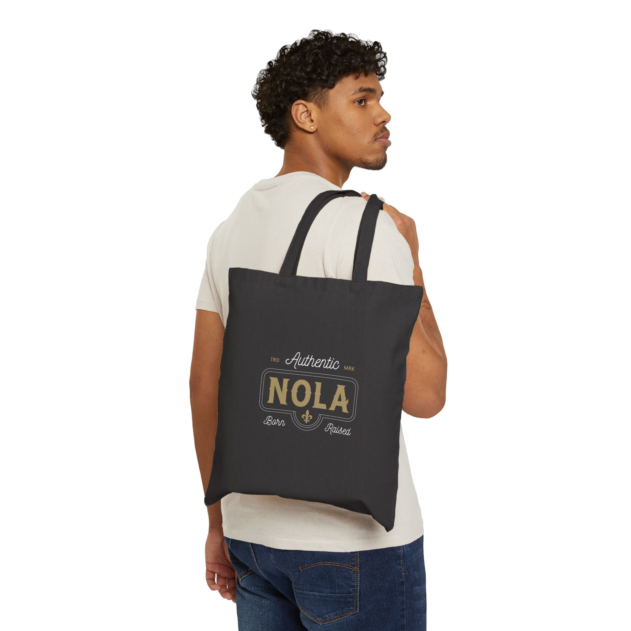 Authentic NOLA Cotton Canvas Tote Bag