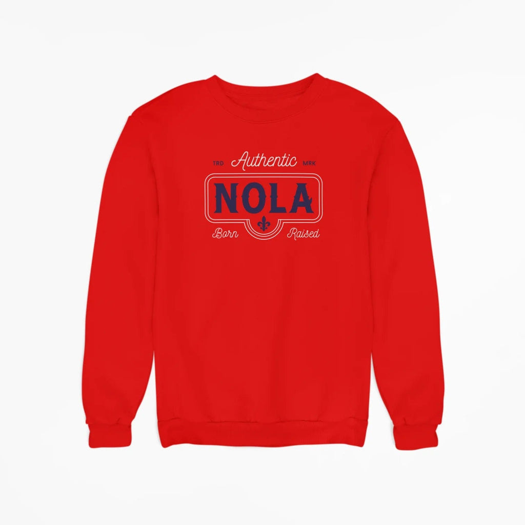 Authentic NOLA Pride Red Crewneck Sweatshirt